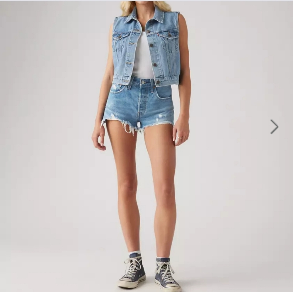 Blue Levi's 501 Denim Shorts